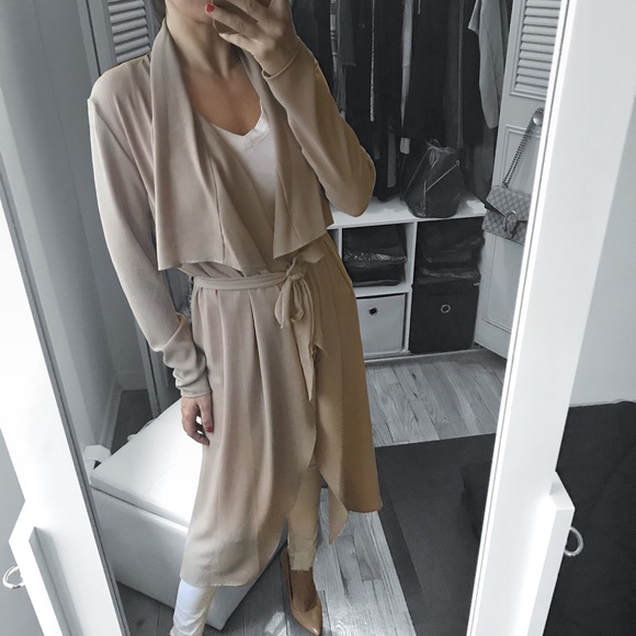 🆕 LAST 1▪️Black Longline Duster Cardigan Jacket - Picture 6 of 7